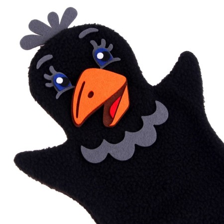 Finger Theater doll on the hand "Raven"-2