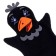 Finger Theater doll on the hand "Raven"