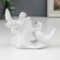 Souvenir Ceramics "White pigeons on a fluffy branch" Rhinestones 10x5.3x13 cm