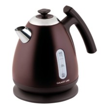 Чайник электрический Galaxy LINE GL 0343, нерж.сталь, 1.7 л, 2200 Вт, коричневый