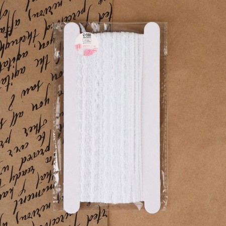 Capricon lace, 13 mm × 10 ± 1 m, white color-3