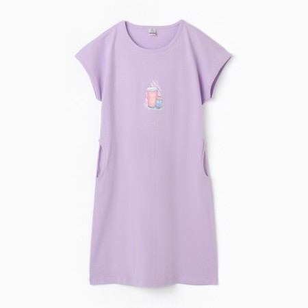 Homemade Female Tunic "Coffee/Makarun", Lilac color, rr 46