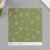 Scrapbooking paper bilateral "leaves" density 180 grams set 10 pcs 15.5x17 cm