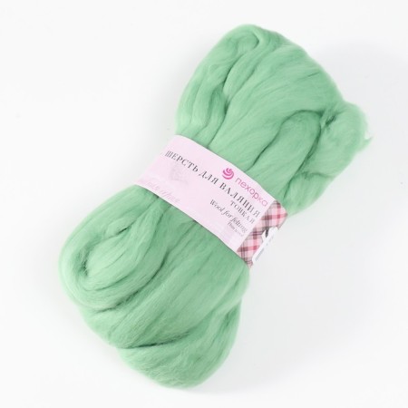 Fasting wool 100% thin wool 50g (09-green apple)-1