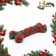 Cable toy "New Year's bone", up to 15 cm, up to 60 g, green/red