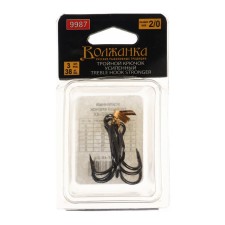 The hook of triple Volzhanka Treble Hook Stronger No. 2/0, 3 pcs