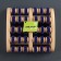 Feet massage "Night Happiness", 22 × 20 × 5.5 cm, 5 rows with spikes, wooden, blue/beige color