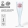 A set of plastic glasses for champagne "for shine eyes", 150 ml