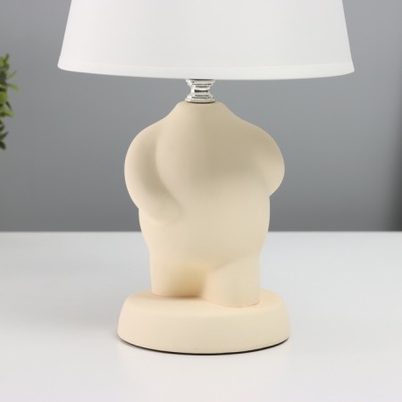 HELP LAM "Puzan" 1x40W E14 beige 19.5x19.5x34cm-3