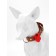 Light beacon on the collar/leash with 3 lumber modes "Paw", 3.2 cm, silicone, red