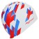 Hat of swimming adult Onlytop "Tricolor", silicone, girth 54-60 cm