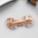 Halfish hair clip "Loury" bow, 6.5 cm