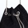 Female bag on a puff, black color