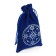 Tarot bag, “secret sign”, velvet, dark blue, 12x18 cm