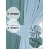 Set of curtains "Canvas", size 200x250 cm, 2 pcs, turquoise color, blue