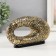 Souvenir Polystone "Obval of irregular shape with patterns" gold 20x6x10 cm