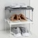 Standing on metal legs "Loft", 29.5 × 26 × 17.2 cm, color gray color