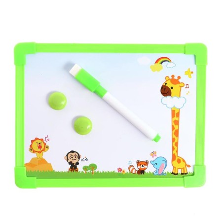 Magnetic drawing board with a marker-stitch and 2 magnets, MIX color-3