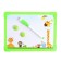 Magnetic drawing board with a marker-stitch and 2 magnets, MIX color