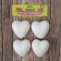Figure for crafts and decoration "Heart" set 4 pcs., Size 1 pc: 5.5 × 5.5 cm