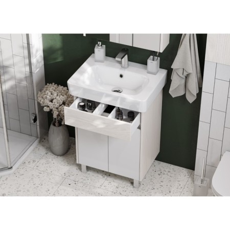 Tumbling under the Aquaton Verdi Pro, 60 cm, white color, Factory ash-6