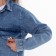 Denim shirt female, dark blue color, size S (42-44)