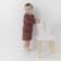 Kidsa (sweatshirt, shorts) minku, brown color, height 86-92 cm