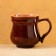 Rishtan ceramics "Aktash" mug, brown 330 ml
