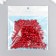 Beads for creativity tree "Cube" D-0.5 cm, set of 20 g red