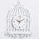Wall clocks of metal "cage", silent 39 x 27.5 cm, dial 15 cm, aa