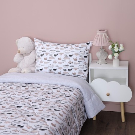 Kid kit: blanket 160x220 cm, sheet 90x190 cm, pillowcase 50x70 cm
