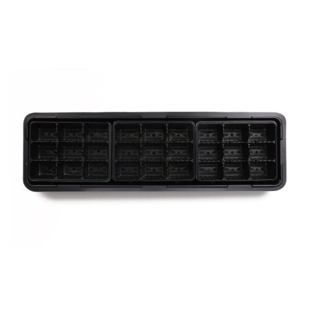 Mini-Pirate for seedlings, 57 × 17 × 12 cm, 3 inserts, 27 cells, black-3