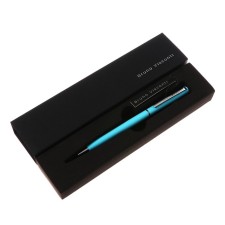 Switching handle, 0.7 mm, BrunovisConti Palermo, Blue rod, metal case Soft Touch turquoise, in case