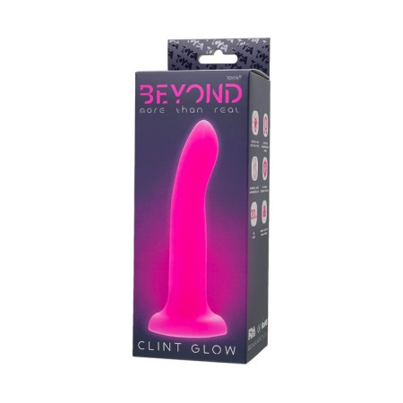 The phallimitator glowing in the darkness Beyond byfa Clint Glow, 20 cm, silicone, pink color-3