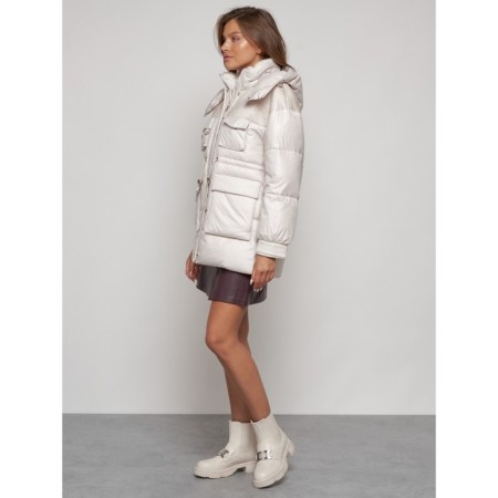 Winter jacket, size 44, beige color-1