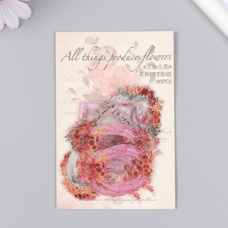 Stickers for creativity "Frames and flowers" set of 30 pcs 0.7x13x9 cm-3