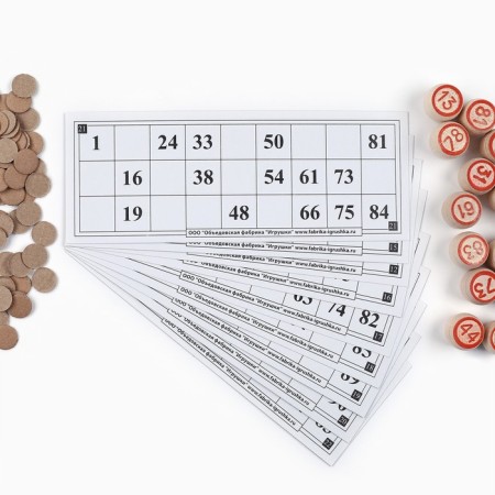 Lotto Russian, wooden "Ivanovo souvenir", a board game, with barrels-4