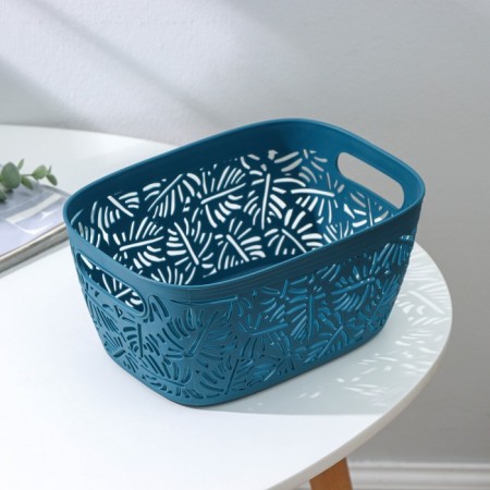 Storage basket "Liszt", plastic, 23.5 × 17 × 11 cm, color mix-1
