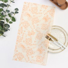 35x60cm butterfly, peach, waffle, 120 g/m2, cotton 100%