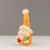 Decorative candle "Fairytale Santa", 5.7x5.8x13.2 cm, metallic