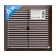 Ventilation grate Zein Lux l194kr, 194 x 194 mm, with a grid, ineffective, brown