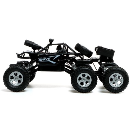 Radio-controlled machine "All-terrain vehicle" with a camera, wi-fi, metal elements, black color-1