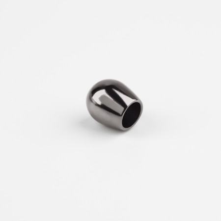 Tip for a cord, d = 4 mm, 12 × 10 mm, 10 pcs, black nickel color-1