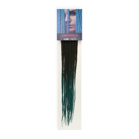 SIM-BRAIDS AFROKOSOS, 60 cm, 18 strands (CE), greasy/ultramarine (#FR-17)-4