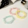 Hair gum "Militsa" beads, 5 cm, mix