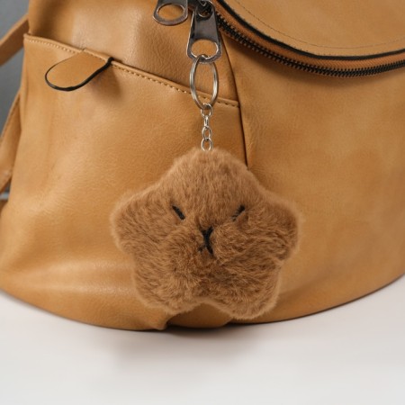 Fluffy on the ring "Star capibar" a squeak 9.5x10x2.5 cm