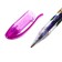 A set of gel pens, 10 colors, metallic, a body with a pattern, in a blister on a button
