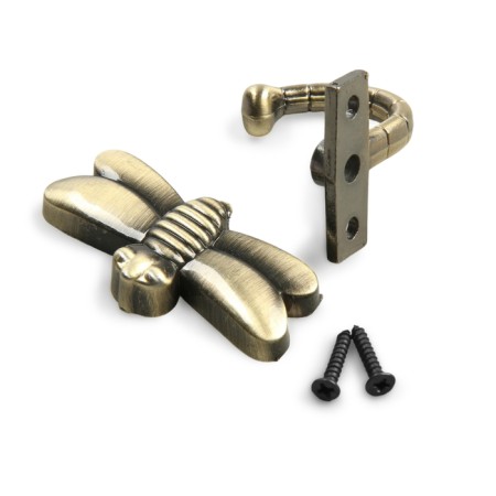 Furniture hook Cappio Dragonfly, one -rod, bronze-4