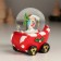 Souvenir Polystone Water Ball "New Year's train" set 4 pcs 26x5.4x8.7 cm