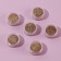 A set of sparkles for decor, small grinding, bronze color, 6 pieces